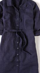 Linen Shirt Dress, Blue 34146720