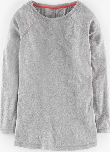 Boden, 1669[^]35232511 Long Lightweight Baseball Tee Grey Boden, Grey