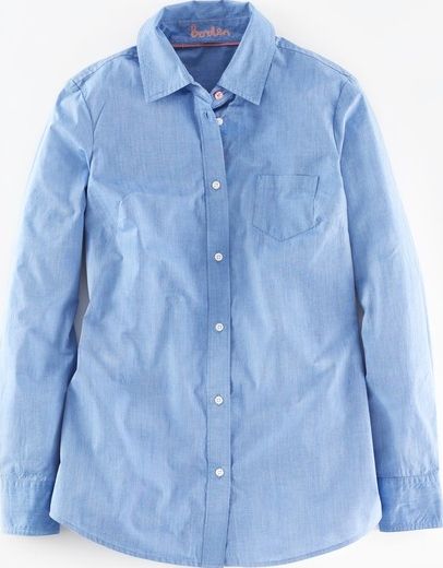 Boden, 1669[^]35236413 Long Line Shirt Blue Boden, Blue 35236413