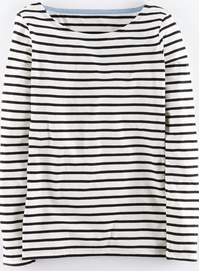 Boden, 1669[^]35009711 Long Sleeve Breton Ivory/Black Boden,