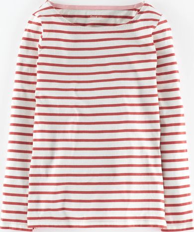 Boden, 1669[^]35222041 Long Sleeve Breton Raspberry/Ivory Boden,
