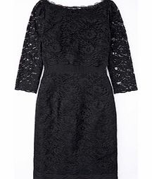 Boden Luxurious Lace Dress, Black,Blue 34322537