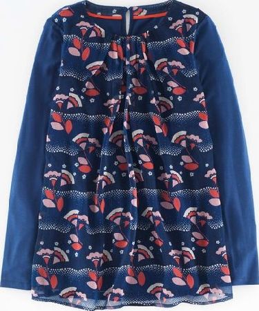 Boden, 1669[^]35015908 Matilda Top Galaxy Blue Deco Floral Boden,