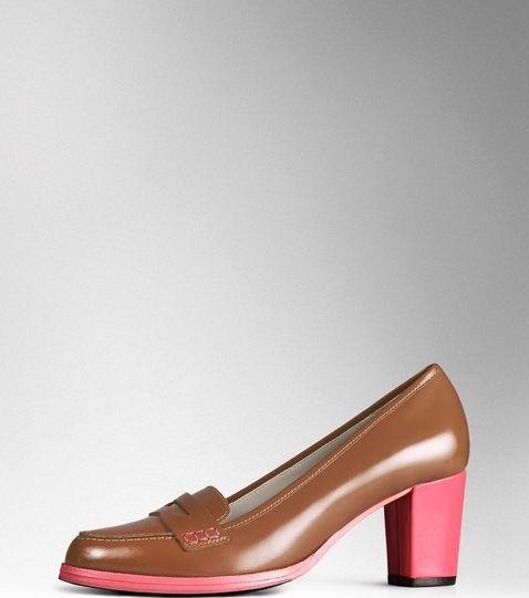 Boden, 1669[^]35126606 Mid Heel Loafer Tan/Coral Reef Boden, Tan/Coral