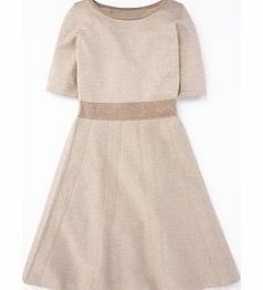 Boden Milano Dress, Beige,Black/Silver/Grey Melange