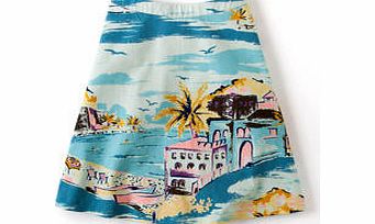 Boden Nancy Skirt, Riviera,Jumbo Spot,Blue Abstract
