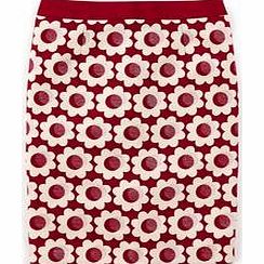 Notre Dame Skirt, Beetroot Jacquard,Metallic