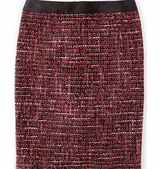 Boden Notre Dame Skirt, Red,Beetroot Jacquard,Metallic