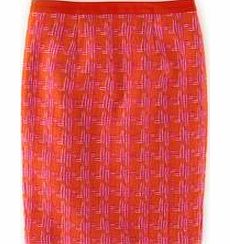 Boden Notre Dame Skirt, Red,Beetroot Jacquard,Multi
