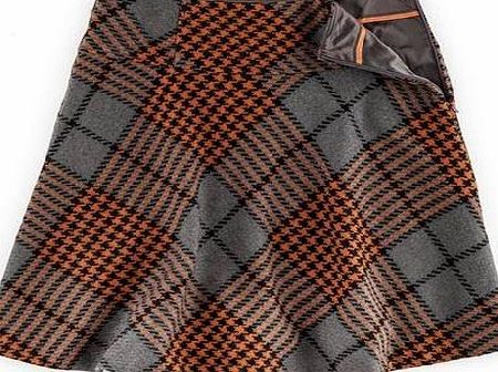 Boden Olivia Skirt, Grey/Orange Check 34366138