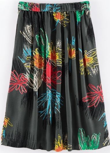 Boden, 1669[^]35106319 Oona Skirt Crayon Floral Print Boden, Crayon