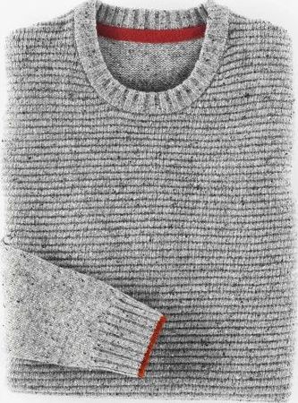 Boden, 1669[^]34925958 Orkney Crew Jumper Flannel Tweed Boden, Flannel