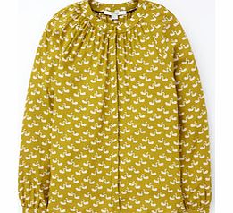 Boden Paris Blouse, Yellow,Black and