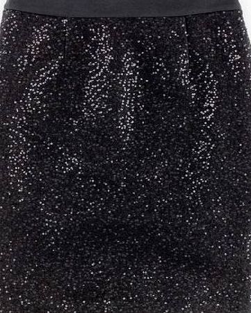 Boden Party Pencil Skirt, Black Sequins 34424283