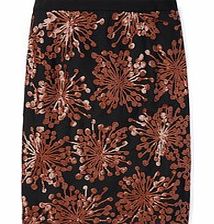 Party Pencil Skirt, Brown 34374629