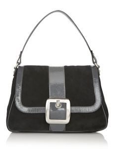 Patent Trim Buckle Bag