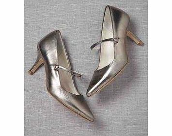 Boden Pointed Mary Janes, Pewter Metallic 33387663