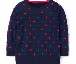 Boden Pom-pom Jumper, Blue,Purple,Grey 34462986
