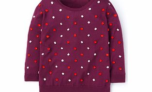 Pom-pom Jumper, Grey,Purple 34463042