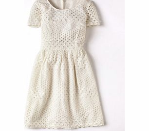 Boden Pretty Broderie Dress, White,Zest 34139972