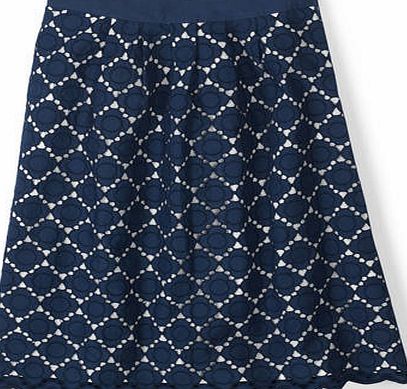 Boden Pretty Broderie Skirt Blue Boden, Blue 34816033