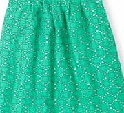 Boden Pretty Broderie Skirt, Grasshopper 34815860
