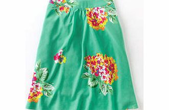 Boden Pretty Floral Skirt, Lotus Green Floral,Navy