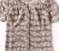 Pretty Georgette Blouse, Moth Shadow Flower