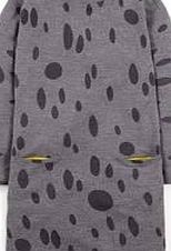 Boden Print Tunic Dress, Grey Marl Abstract Oval