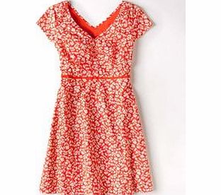 Boden Printed Cotton Dress, Papaya Silhouette,Imperial