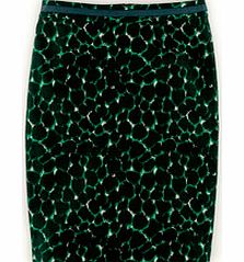 Boden Printed Cotton Pencil Skirt, Black 34360289