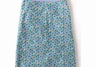 Boden Printed Cotton Skirt, Persian Green
