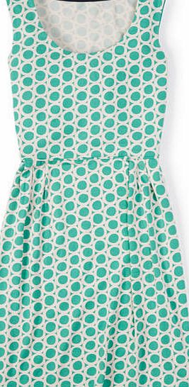 Boden Printed Jersey Dress, Green 34620419