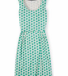 Boden Printed Jersey Dress, Navy/Pewter