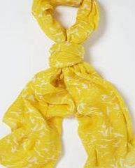 Boden Printed Scarf, Daffodil Birds 34057448