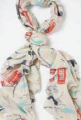 Boden Printed Scarf, London Bus Print 34057067