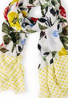 Boden Printed Scarf, Multi Painterly Floral 34809558