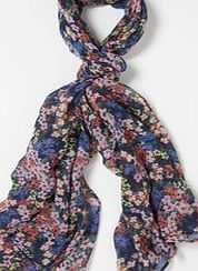 Boden Printed Scarf, Navy Ditsy Floral 34057034