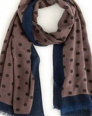 Boden Printed Scarf, Pewter Spot 34229088