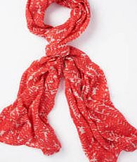 Boden Printed Scarf, Red Leaf 34057091
