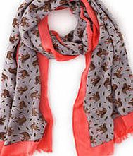 Boden Printed Scarf, Squirrels 34229013