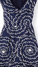 Boden Printed Spring Dress, Navy Swirl 34666123