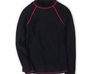 Boden Rash Vest, Black,Sailor Blue,Tutti Frutti