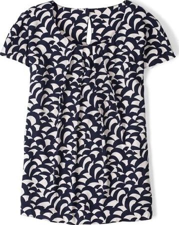 Boden, 1669[^]34800599 Ravello Top Navy Small Waves Boden, Navy Small