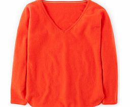 Relaxed Cashmere V-neck Jumper, Red,Blue 34274886