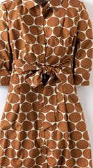 Boden Riviera Shirt Dress, Dark Hazel Big Spot 34019430