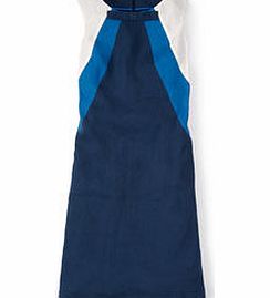 Boden Rose Bow Dress, Navy/China Blue/Ivory,Lady