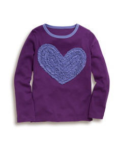 Boden Ruffle Applique T-shirt 31362