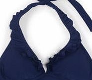 Boden Ruffle Bikini Top, Sailor Blue 34566398