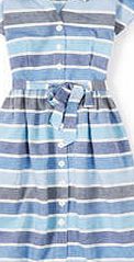 Boden Seatown Shirt Dress, Multi Blues Stripe 34667311